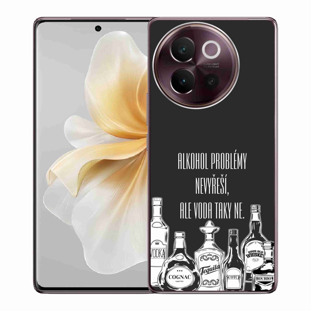 Gelový kryt mmCase na Vivo V40 Lite 5G - vtipný text černé pozadí