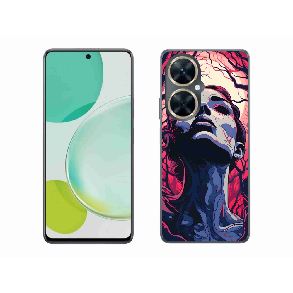 Gelový kryt mmCase na Huawei Nova 11i - abstraktní obličej