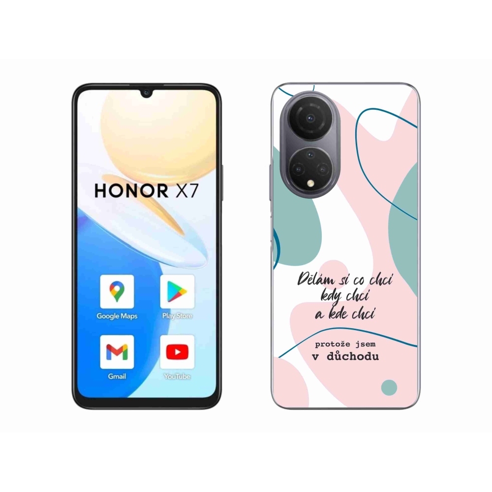 Gelový kryt mmCase na Honor X7 - vtipný text 10 bílé pozadí