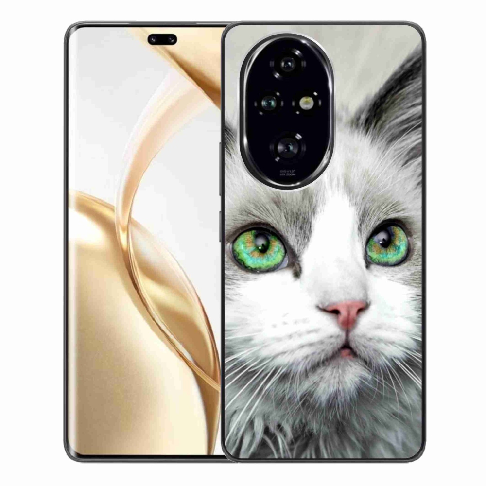 Gelový kryt mmCase na Honor 200 Pro 5G - kočičí pohled