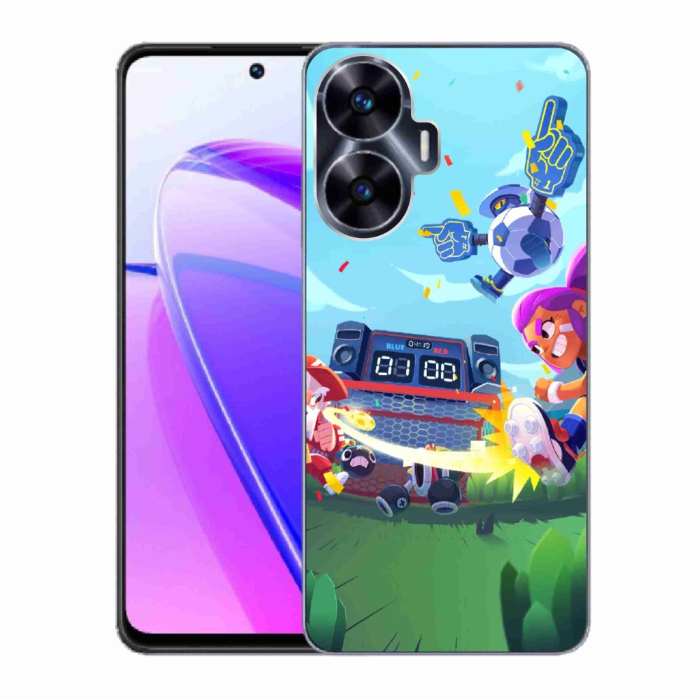 Gelový kryt mmCase na Realme C55 - brawl stars 1