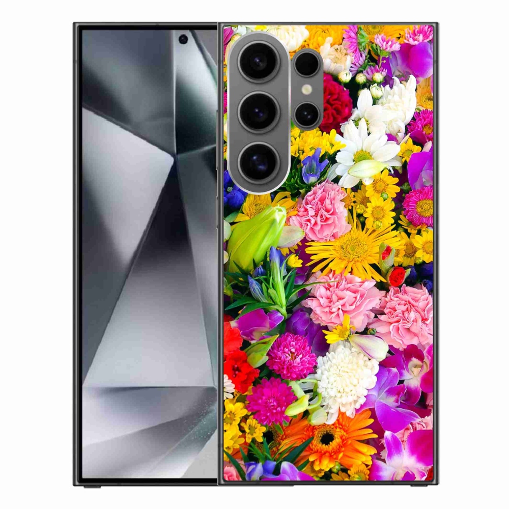 Gelový kryt mmCase na Samsung Galaxy S24 Ultra - květiny 12