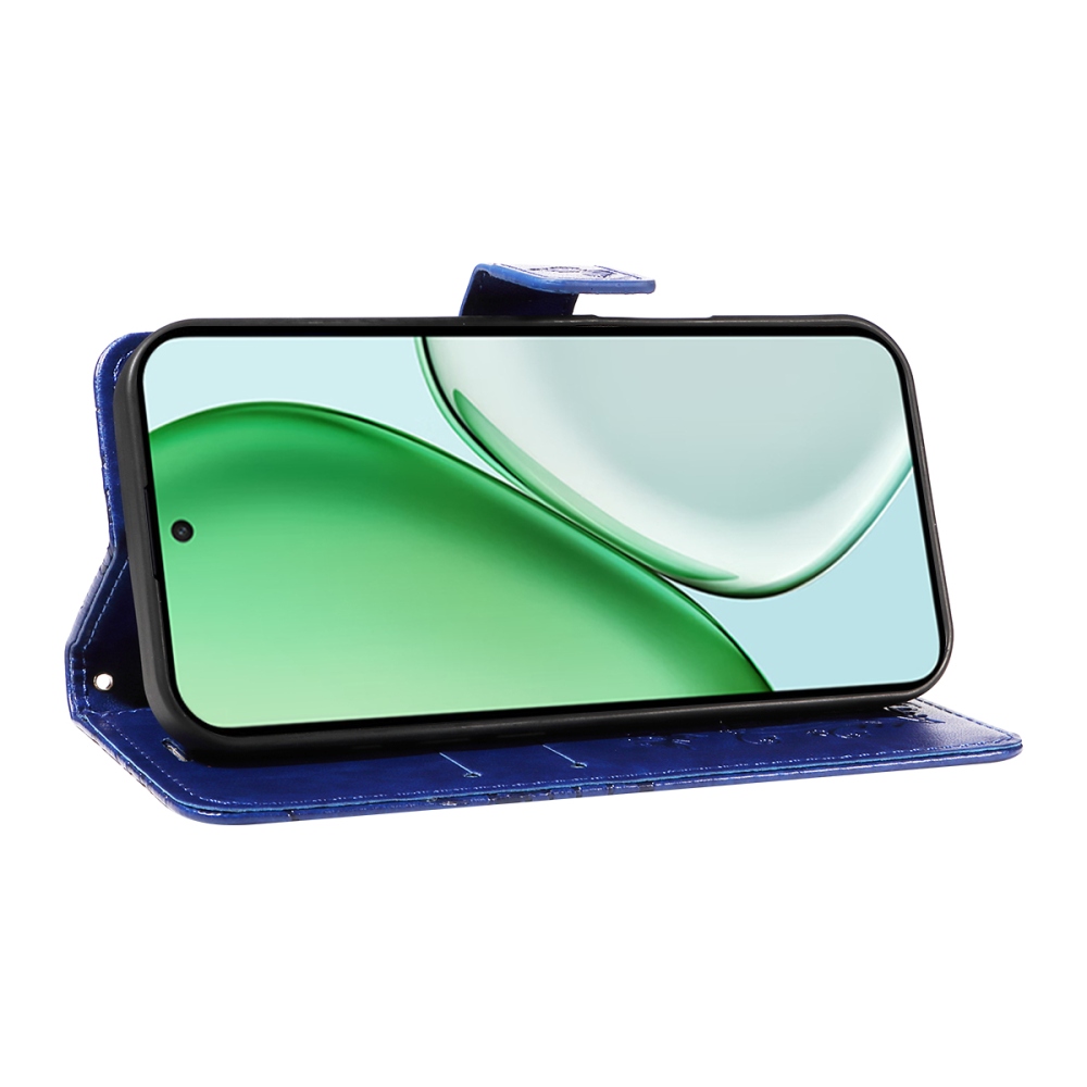 Big Butterfly knížkové pouzdro na Honor Magic 8 Lite 5G - modré