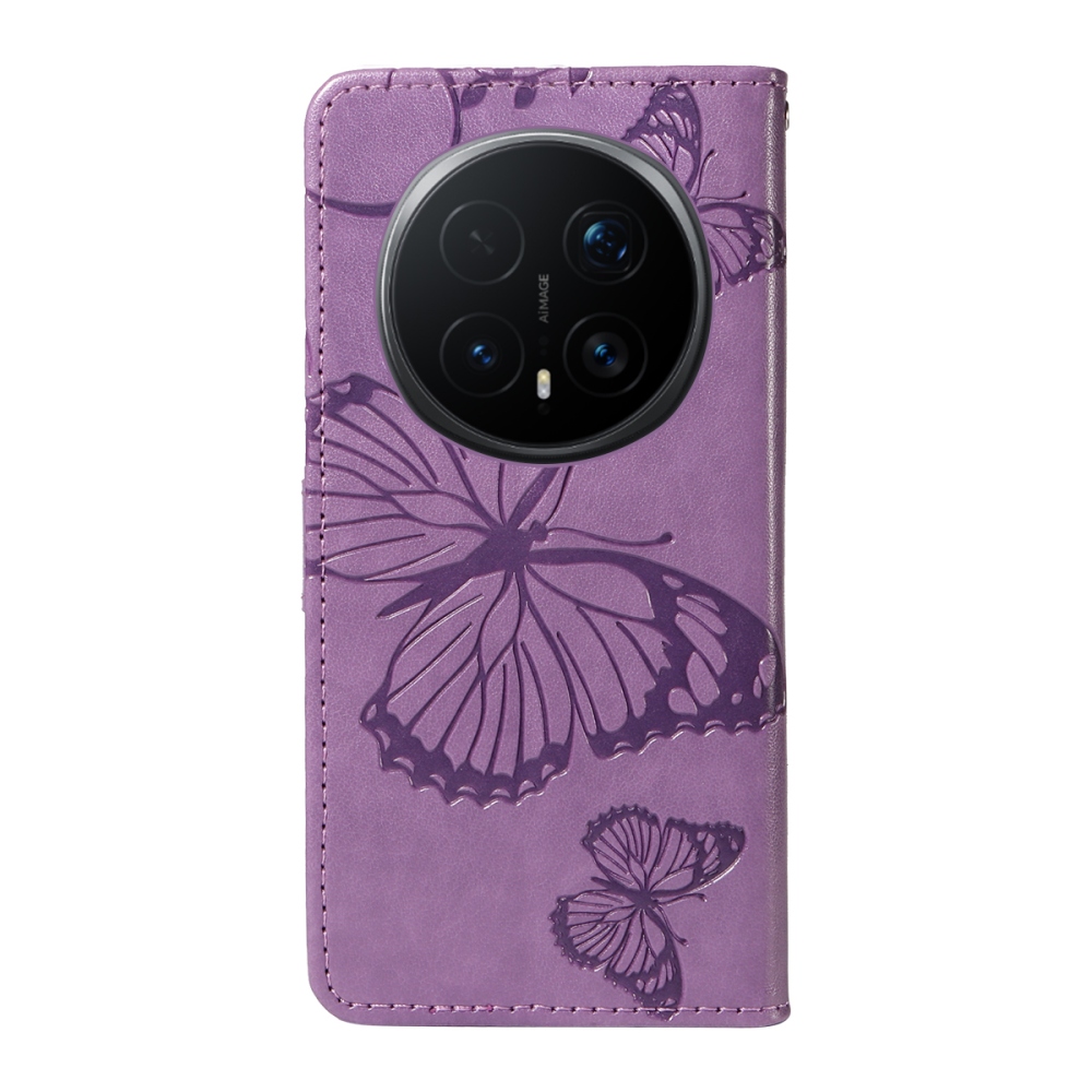 Big Butterfly knížkové pouzdro na Honor Magic 8 Pro 5G - fialové