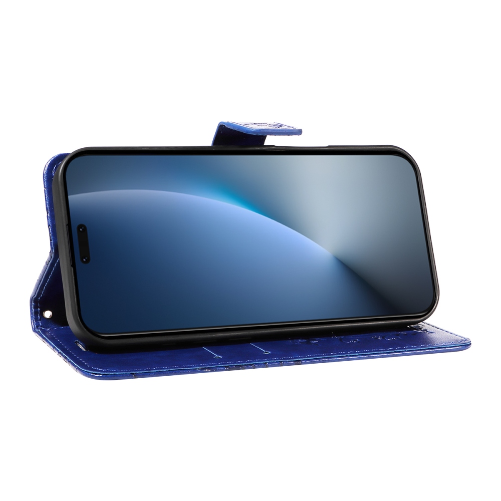 Big Butterfly knížkové pouzdro na Honor Magic 8 Pro 5G - modré