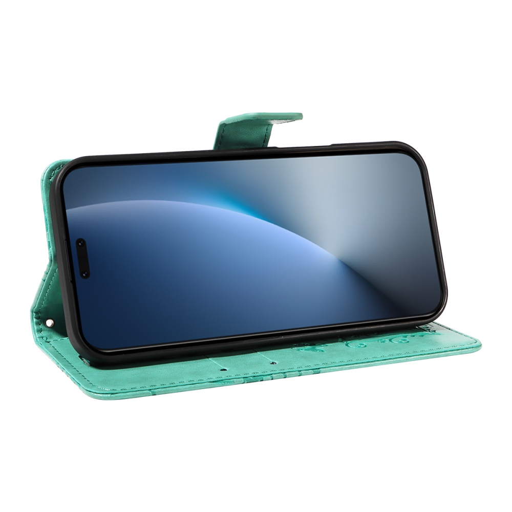 Big Butterfly knížkové pouzdro na Honor Magic 8 Pro 5G - modrozelené