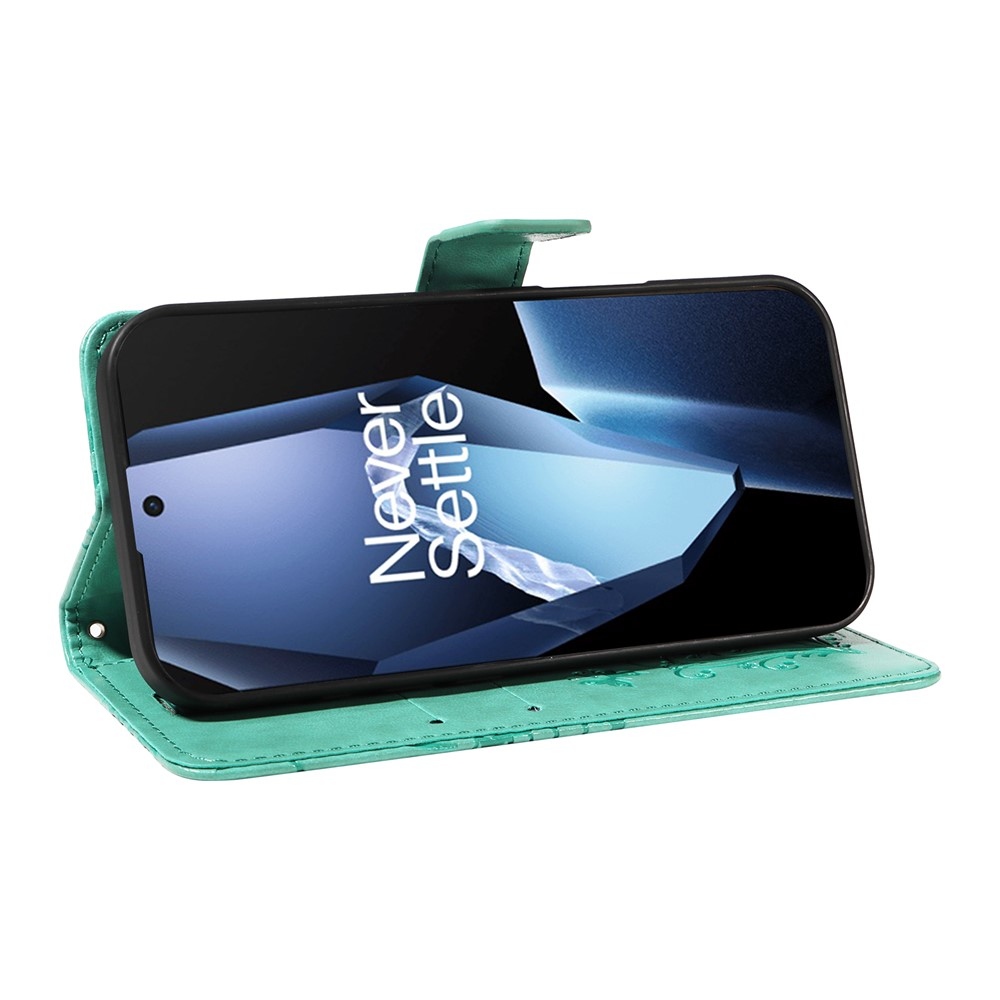 Big Butterfly knížkové pouzdro na OnePlus 13R 5G - modrozelené