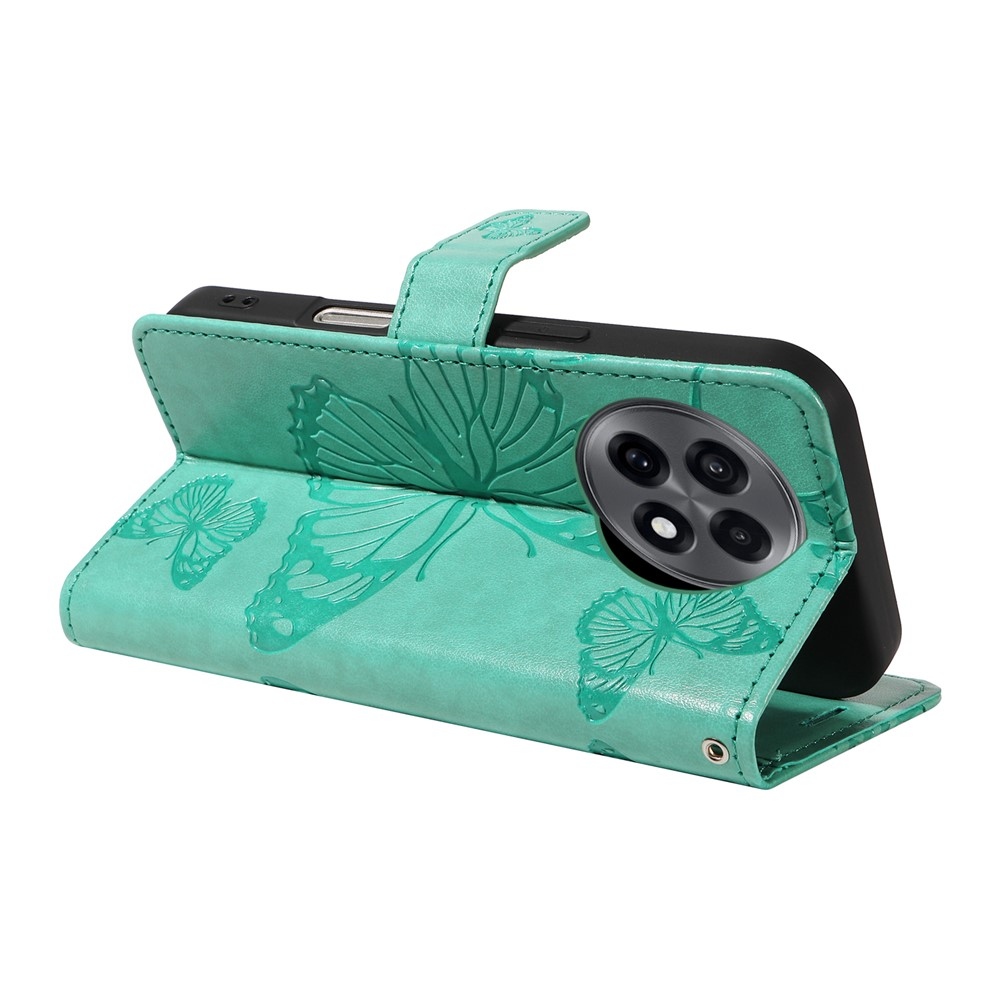 Big Butterfly knížkové pouzdro na OnePlus 13R 5G - modrozelené