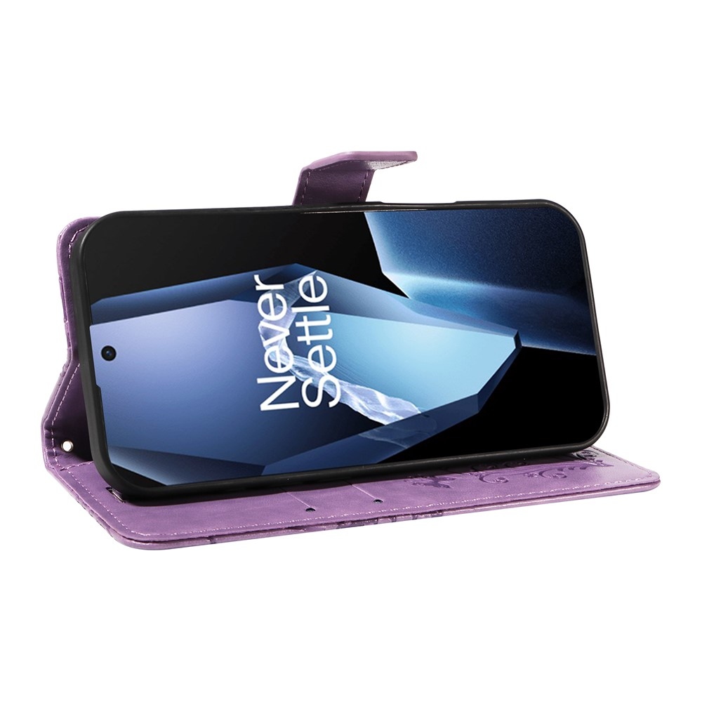 Big Butterfly knížkové pouzdro na OnePlus 13R 5G - světlefialové