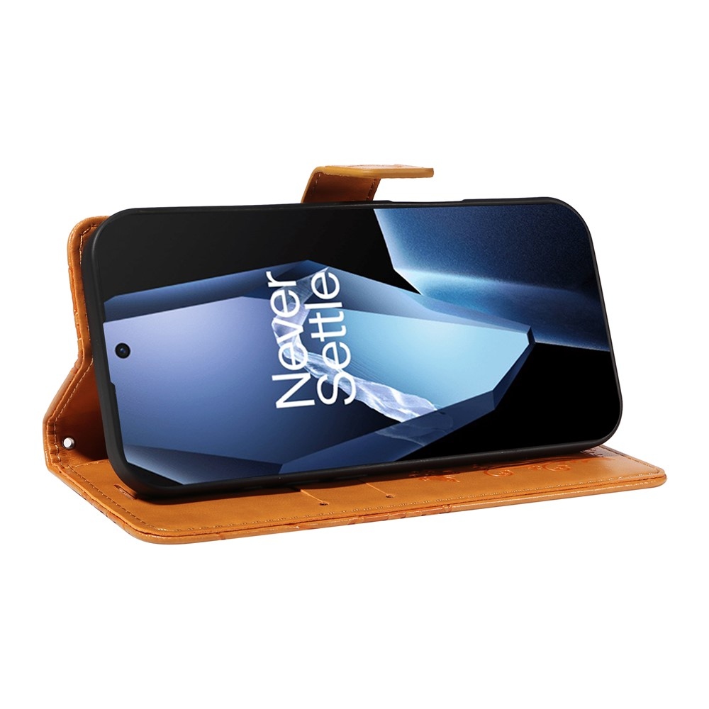 Big Butterfly knížkové pouzdro na OnePlus 13R 5G - žluté