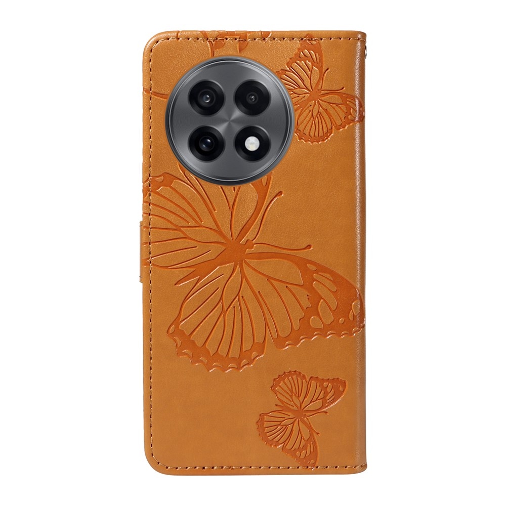 Big Butterfly knížkové pouzdro na OnePlus 13R 5G - žluté