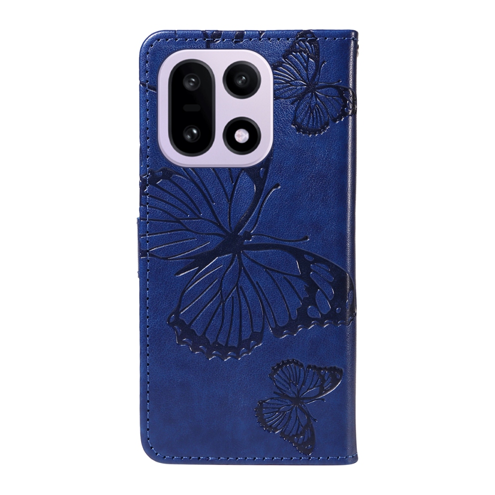 Big Butterfly knížkové pouzdro na OnePlus 15 5G - modré