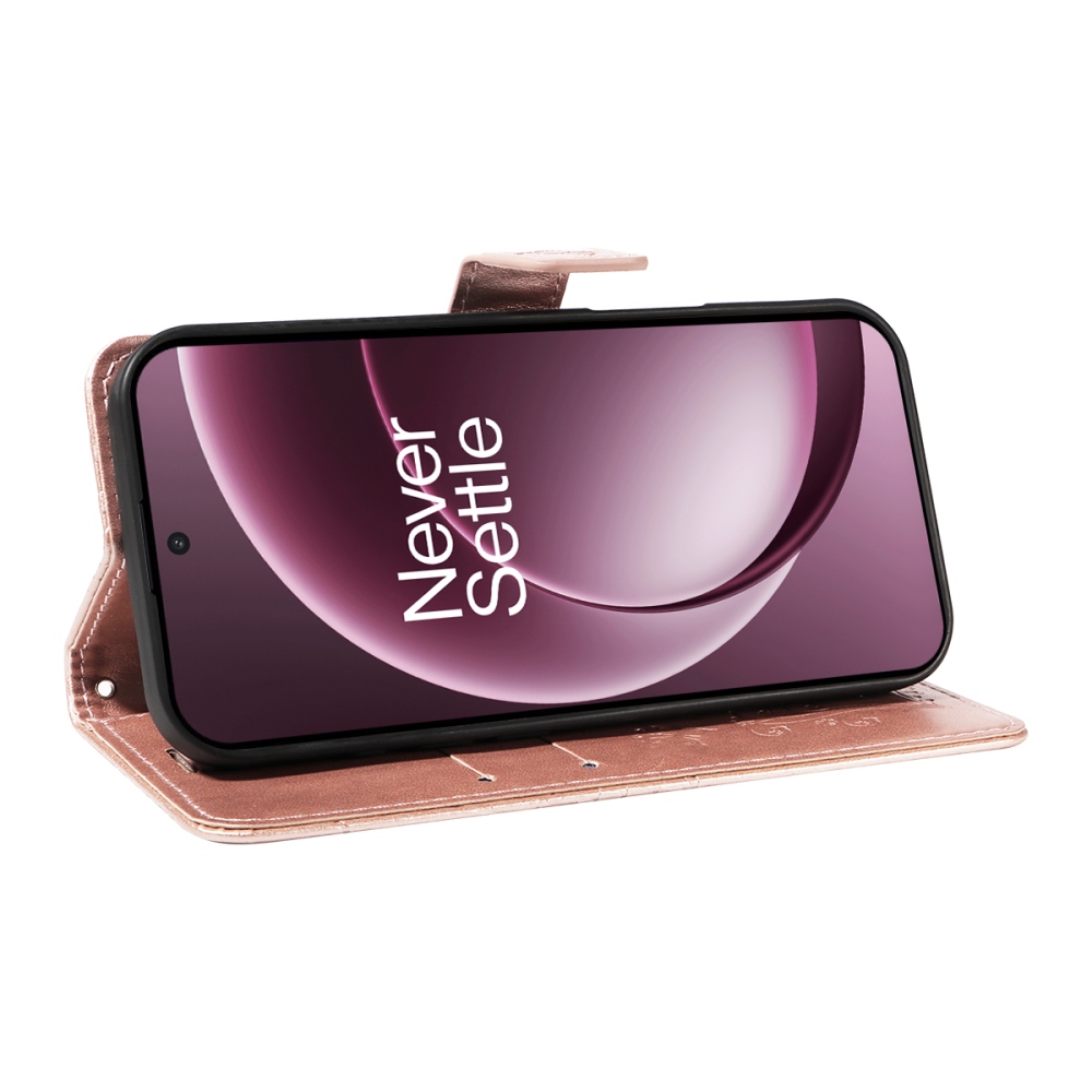 Big Butterfly knížkové pouzdro na OnePlus 15 5G - růžovozlaté