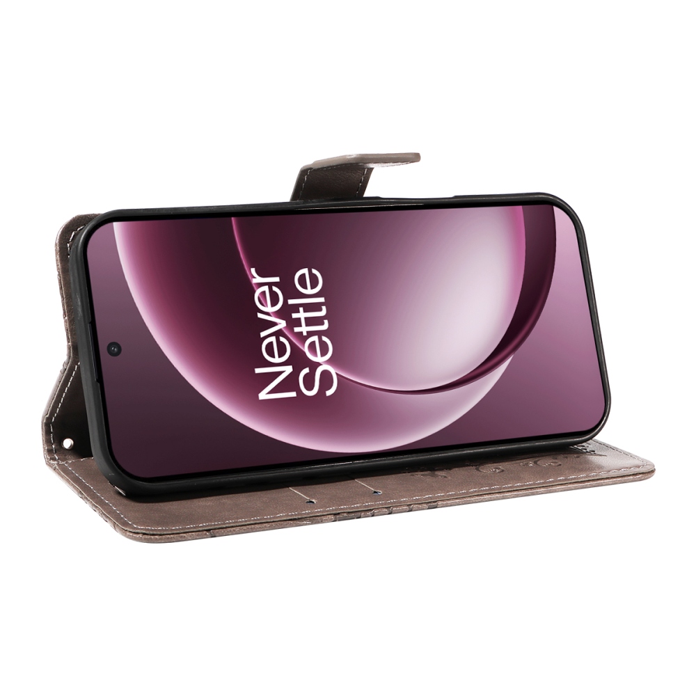 Big Butterfly knížkové pouzdro na OnePlus 15 5G - šedé