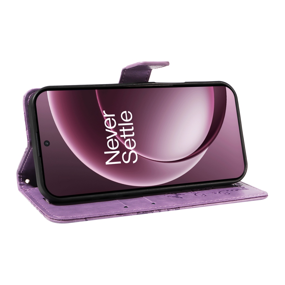 Big Butterfly knížkové pouzdro na OnePlus 15 5G - světlefialové