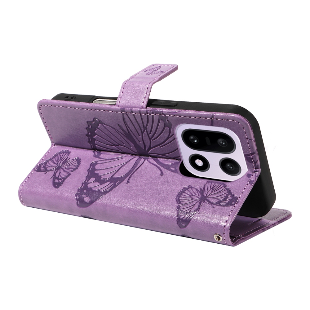 Big Butterfly knížkové pouzdro na OnePlus 15 5G - světlefialové