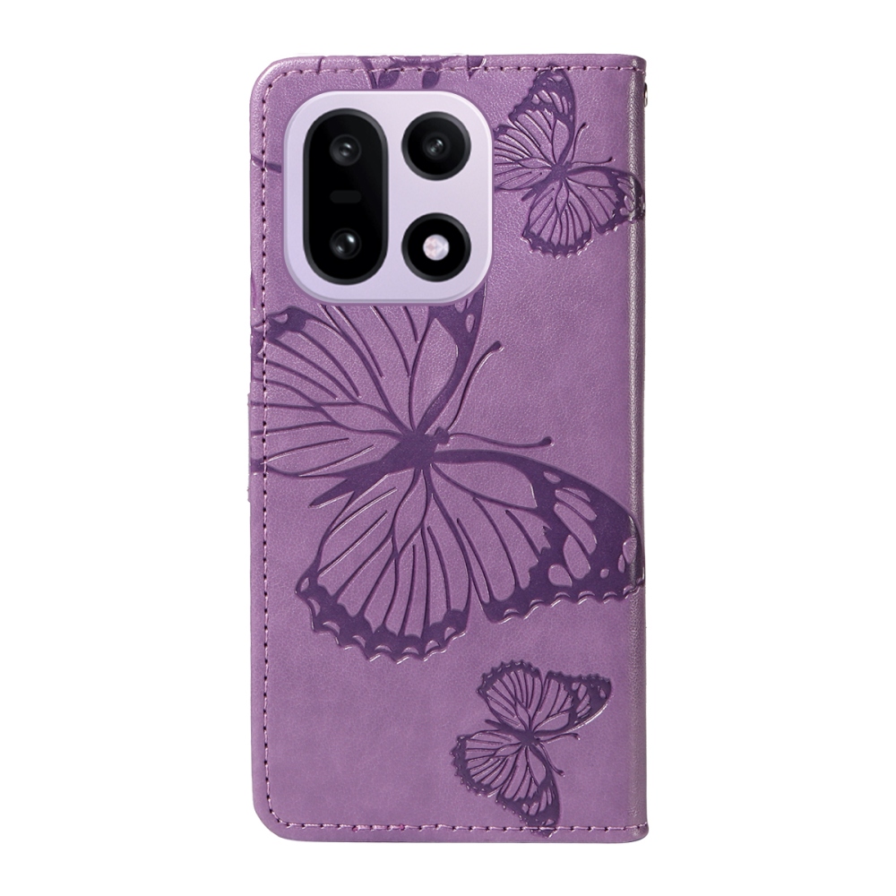 Big Butterfly knížkové pouzdro na OnePlus 15 5G - světlefialové