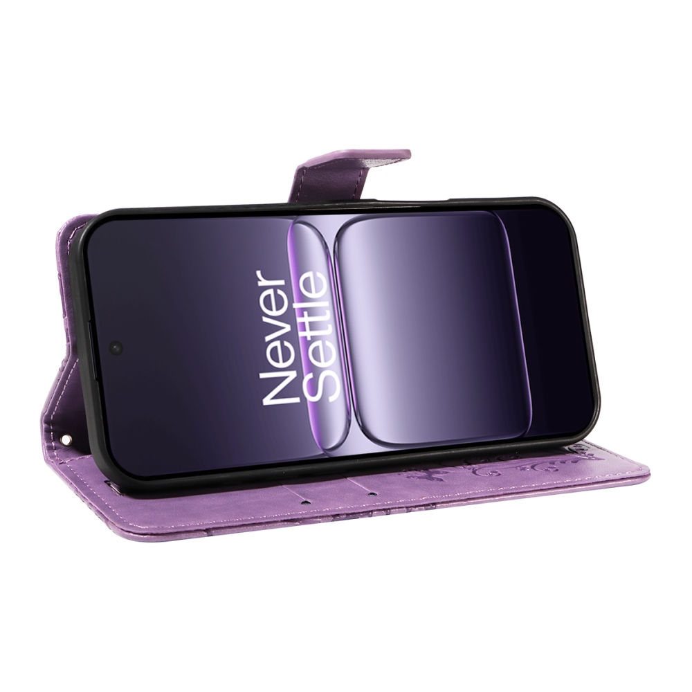 Big Butterfly knížkové pouzdro na OnePlus Nord CE5 5G - fialové