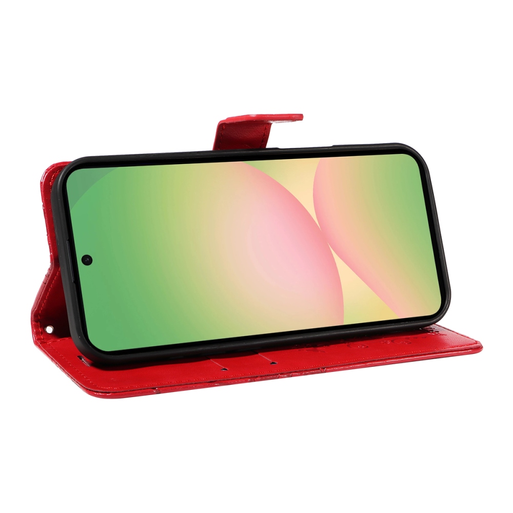 Big Butterfly knížkové pouzdro na Samsung Galaxy A57 5G - červené