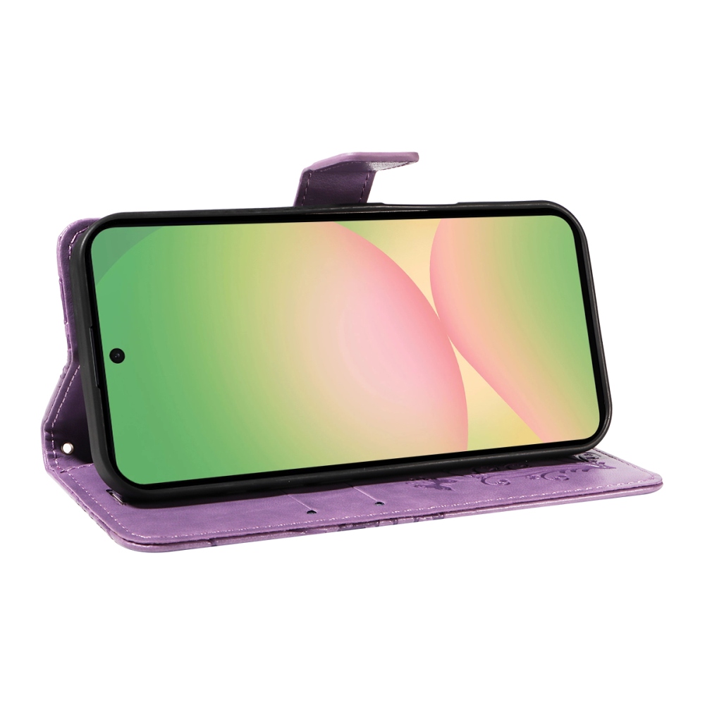 Big Butterfly knížkové pouzdro na Samsung Galaxy A57 5G - fialové