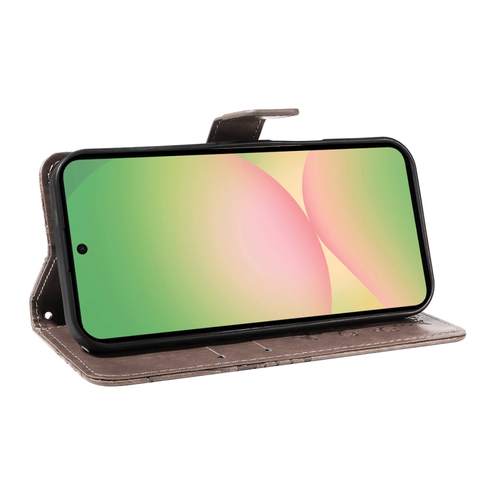 Big Butterfly knížkové pouzdro na Samsung Galaxy A57 5G - šedé