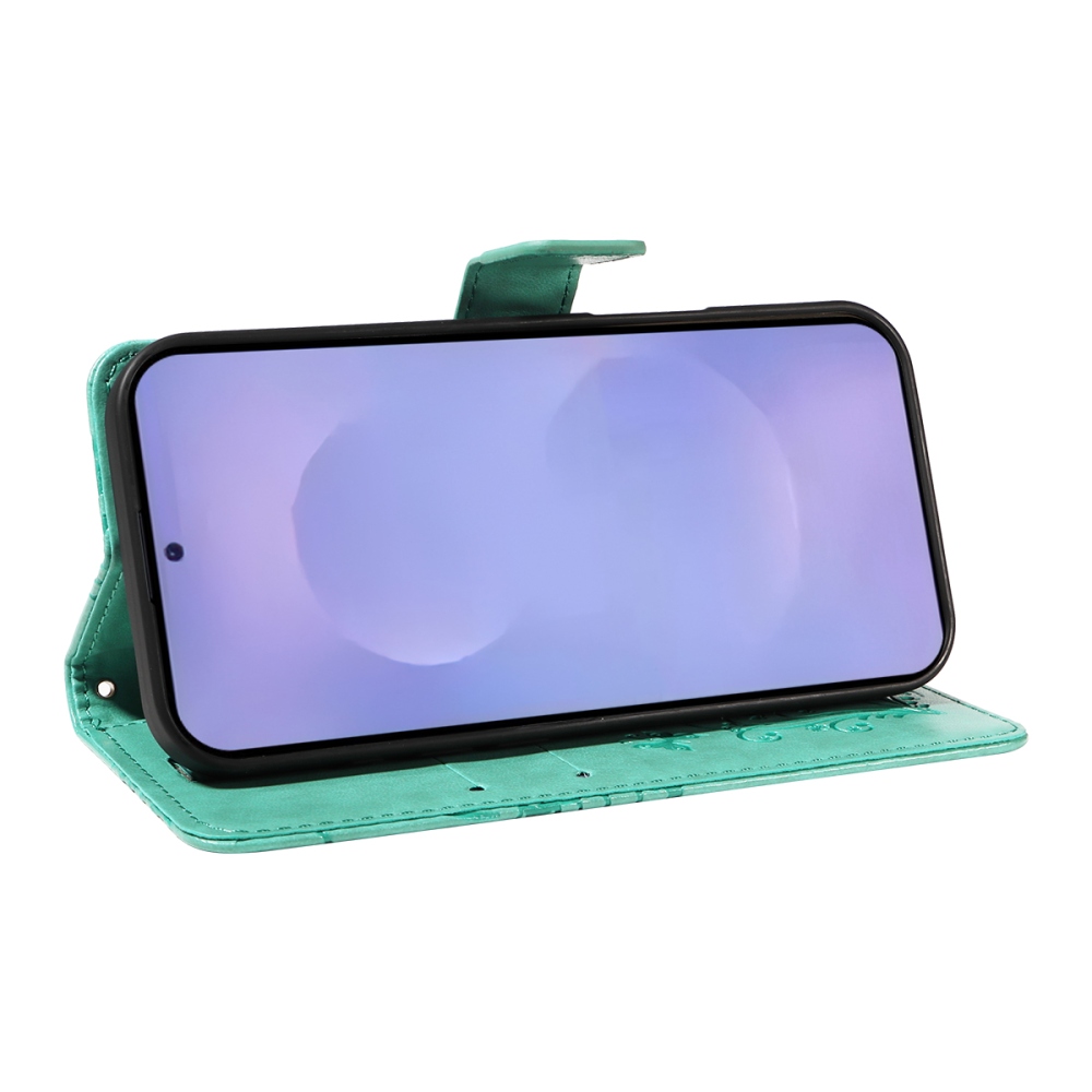 Big Butterfly knížkové pouzdro na Samsung Galaxy S26+ - modrozelené