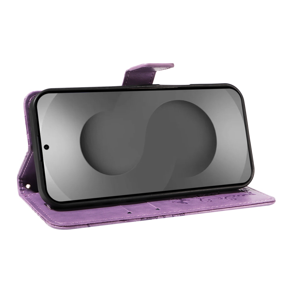 Big Butterfly knížkové pouzdro na Samsung Galaxy S26 Ultra - fialové