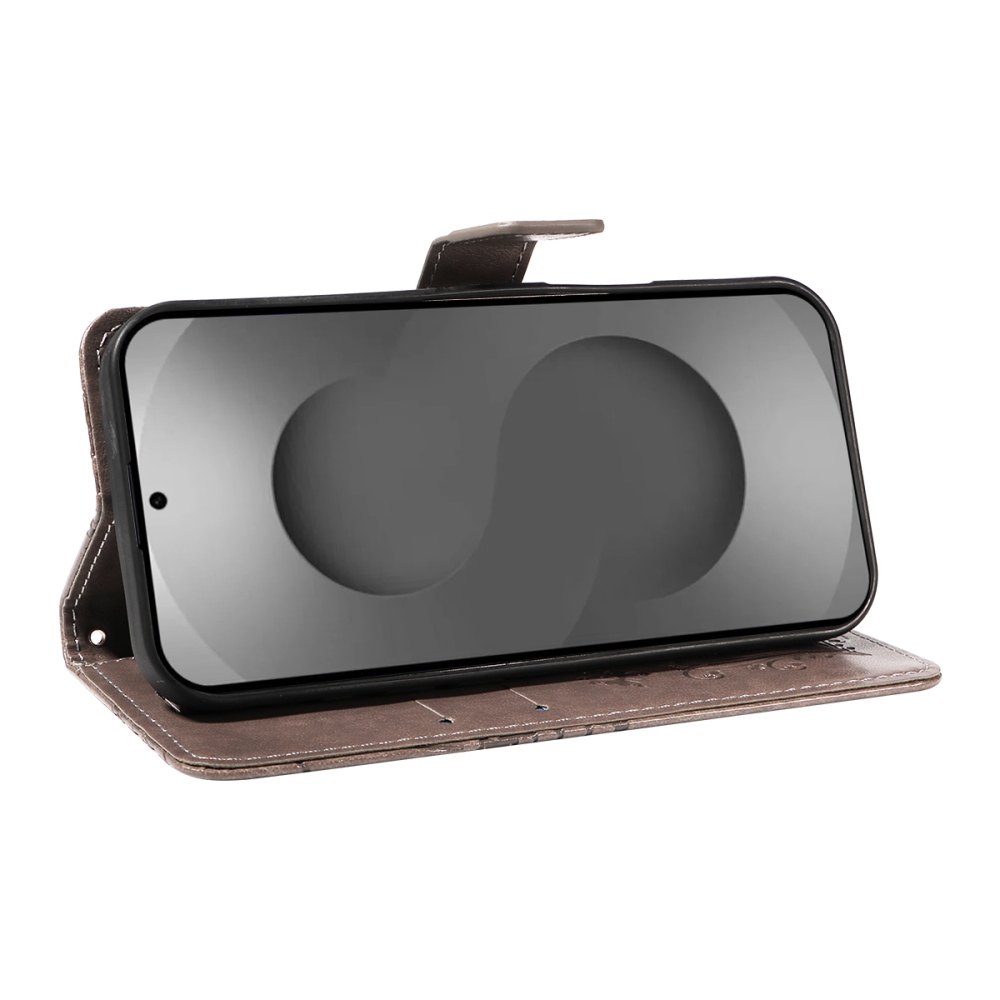 Big Butterfly knížkové pouzdro na Samsung Galaxy S26 Ultra - šedé