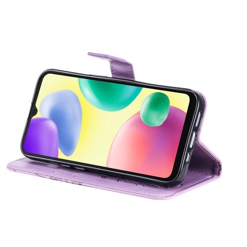 Big Butterfly knížkové pouzdro na Xiaomi Redmi 10A - fialové