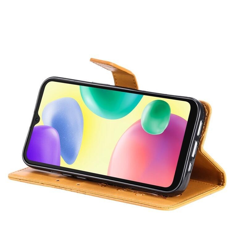 Big Butterfly knížkové pouzdro na Xiaomi Redmi 10A - žluté