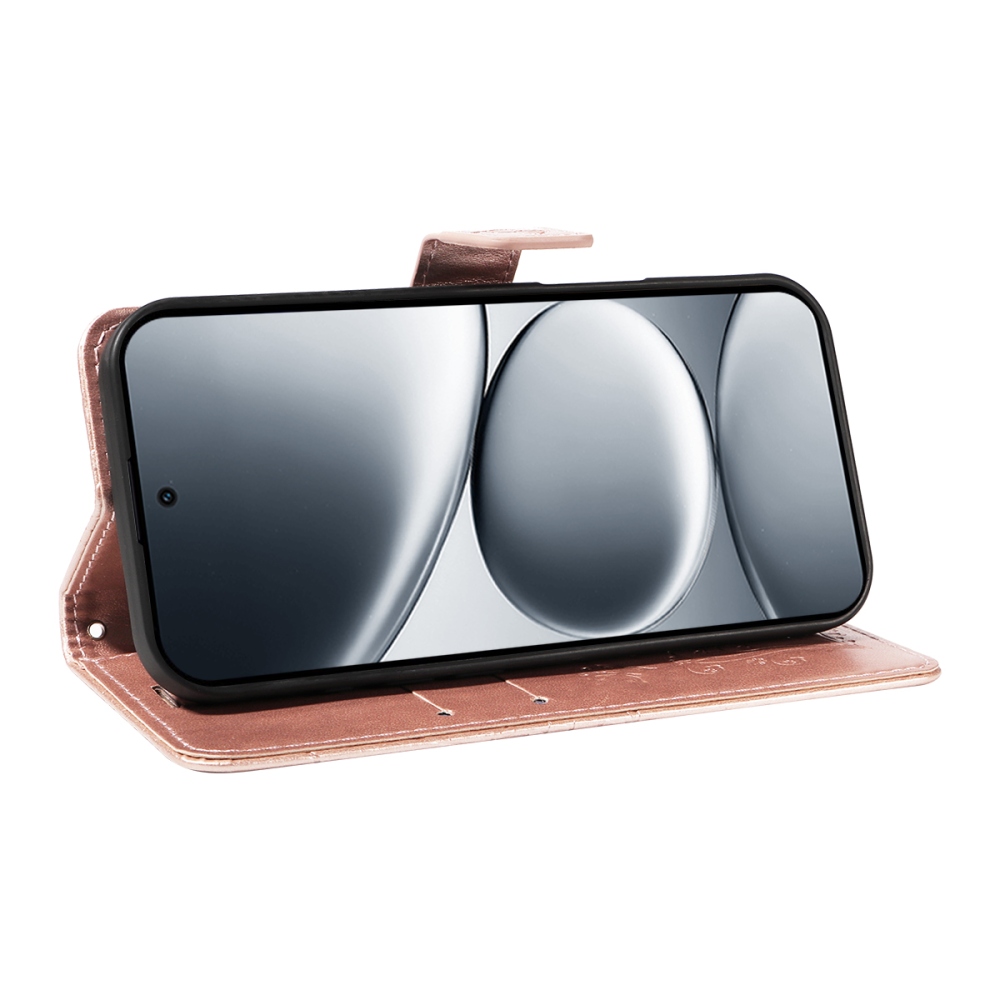 Big Butterfly knížkové pouzdro na Xiaomi Redmi Note 15 Pro 5G - růžovozlaté