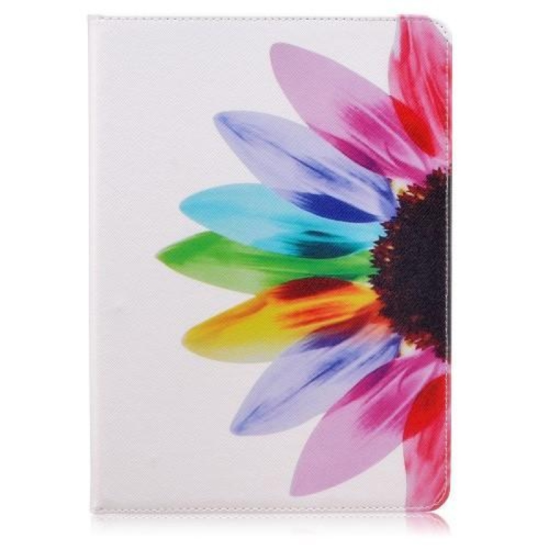 Bildi PU kožené zapínací pouzdro na iPad Pro 9.7 - květ
