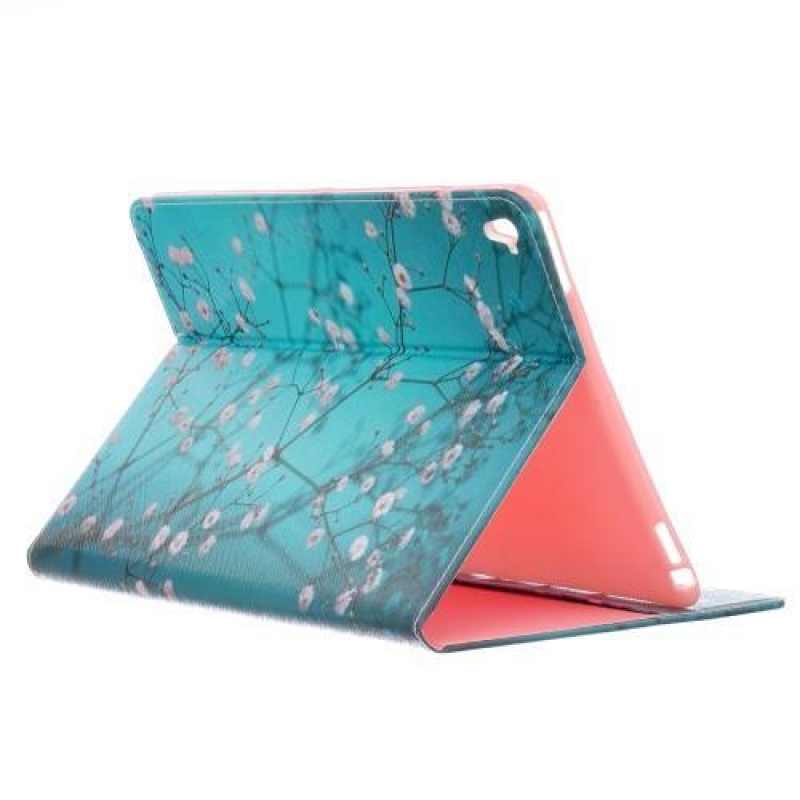Bildi PU kožené zapínací pouzdro na iPad Pro 9.7 - kvetoucí větvičky