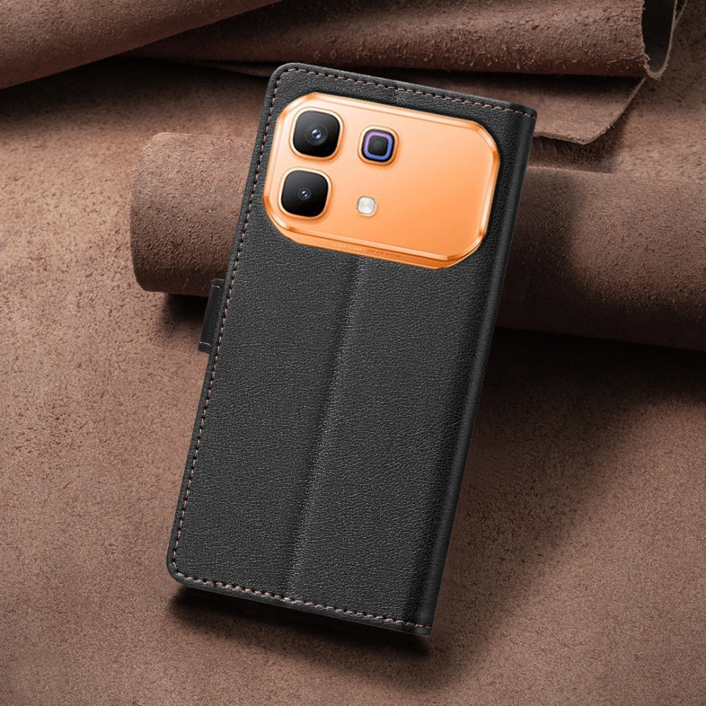 BINFEN knížkové pouzdro na Infinix Note 60 5G/Note 60 Pro 5G - černé