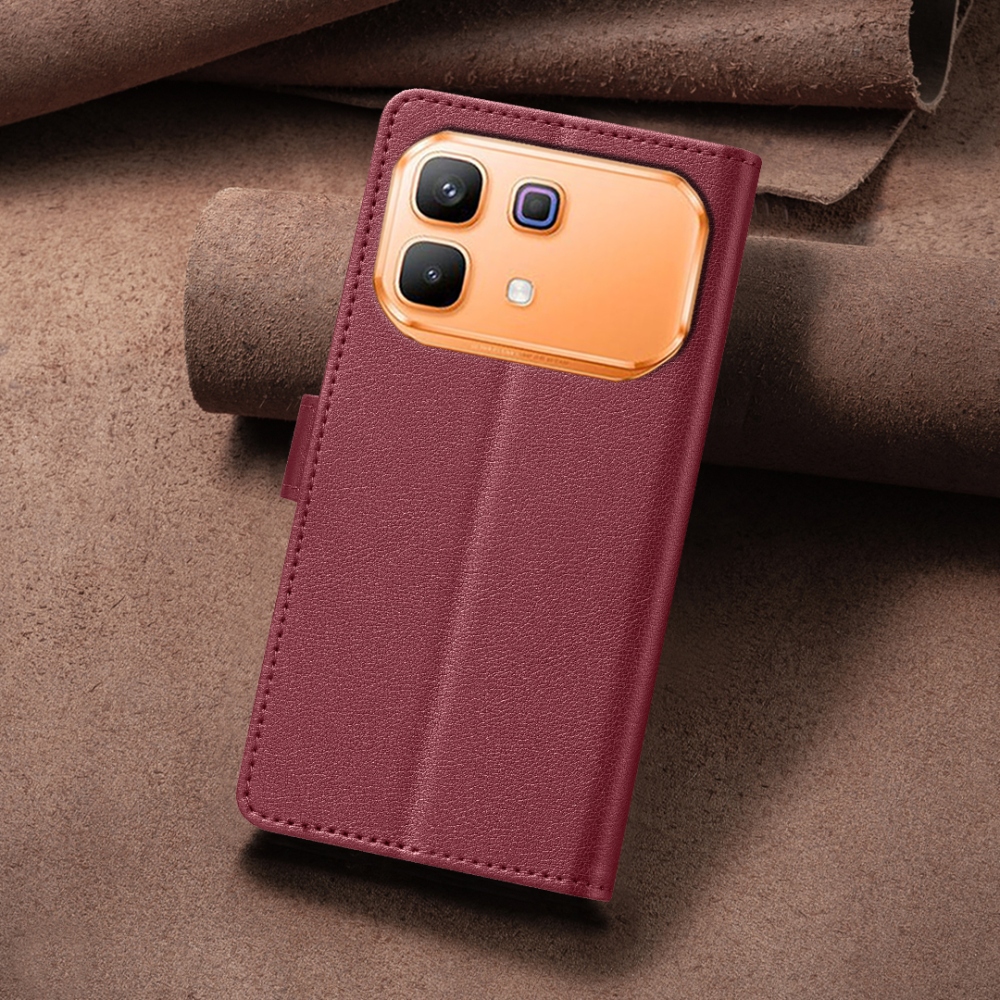 BINFEN knížkové pouzdro na Infinix Note 60 5G/Note 60 Pro 5G - červené