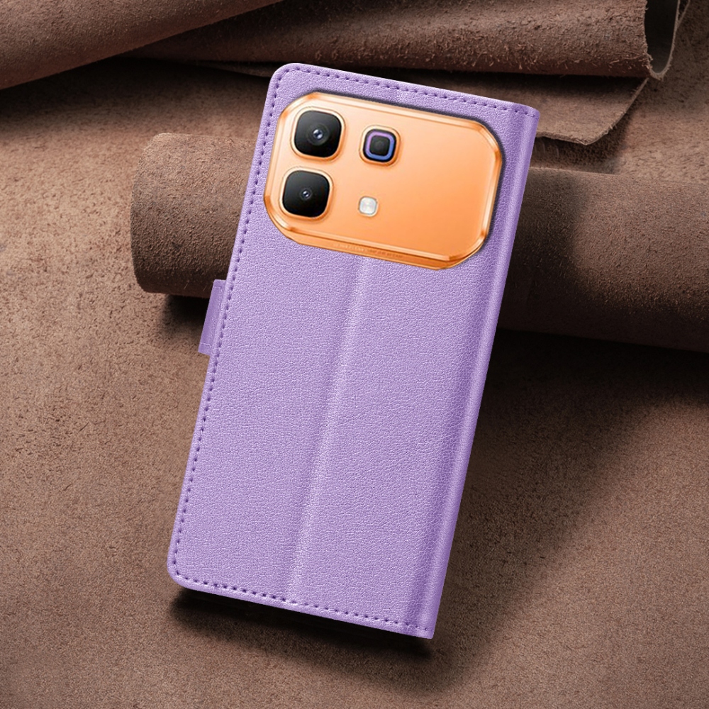BINFEN knížkové pouzdro na Infinix Note 60 5G/Note 60 Pro 5G - fialové