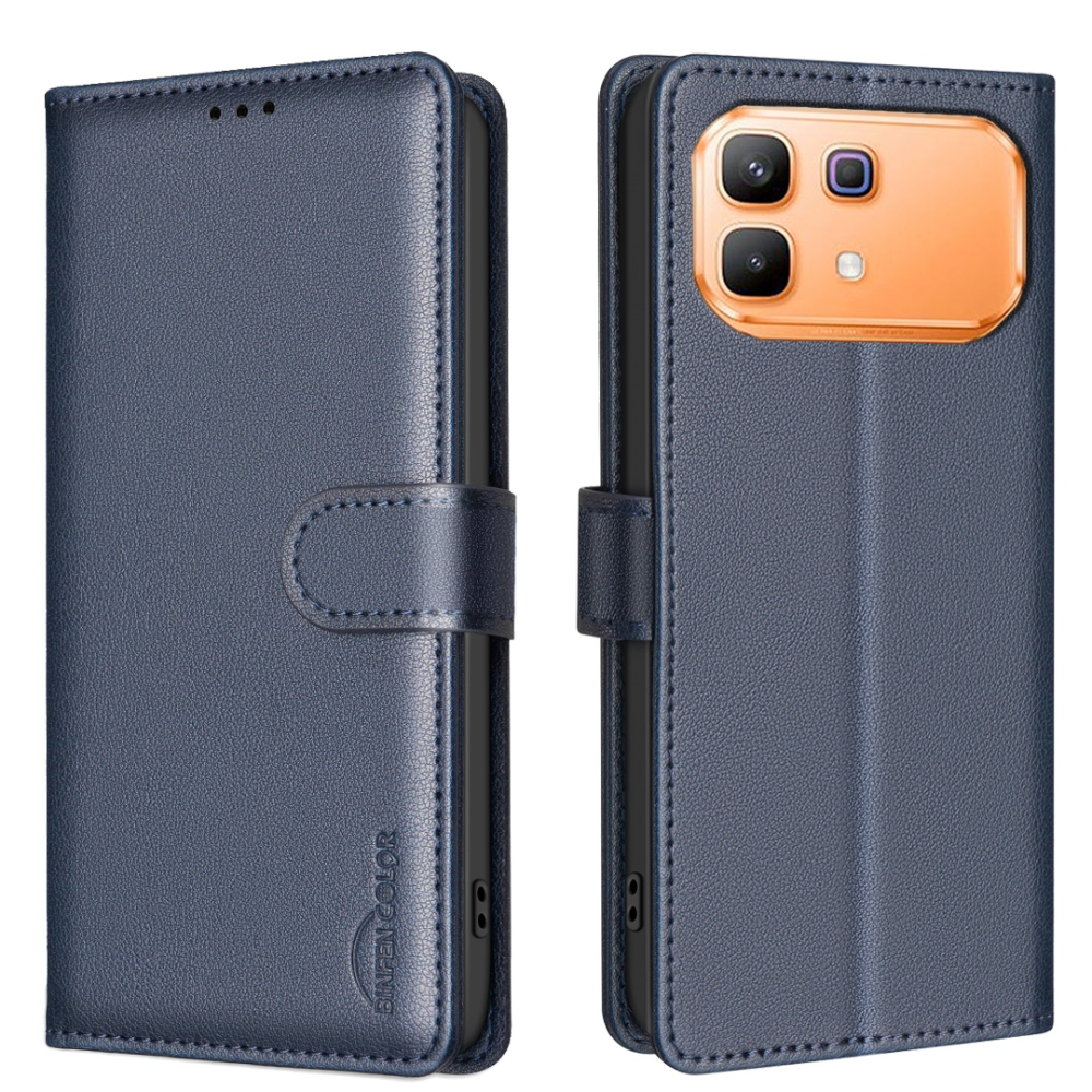 BINFEN knížkové pouzdro na Infinix Note 60 5G/Note 60 Pro 5G - modré