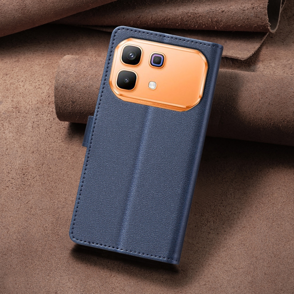 BINFEN knížkové pouzdro na Infinix Note 60 5G/Note 60 Pro 5G - modré