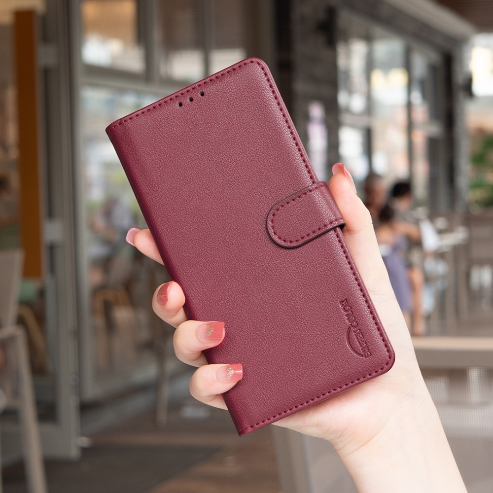 BINFEN knížkové pouzdro na Samsung Galaxy S26 FE - červené