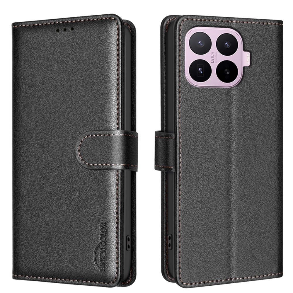 BINFEN knížkové pouzdro na Xiaomi 17T Pro - černé