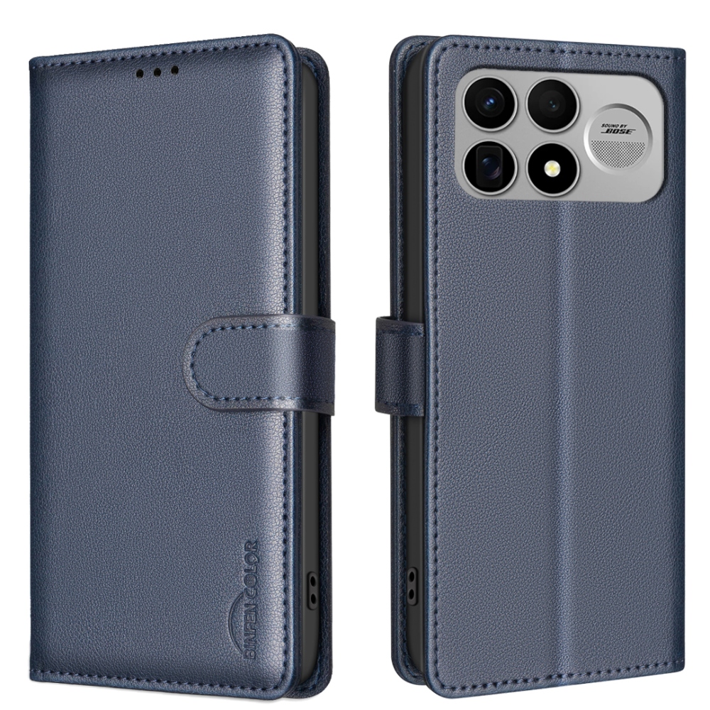 BINFEN knížkové pouzdro na Xiaomi Poco F9 Ultra/F8 Ultra 5G - modré