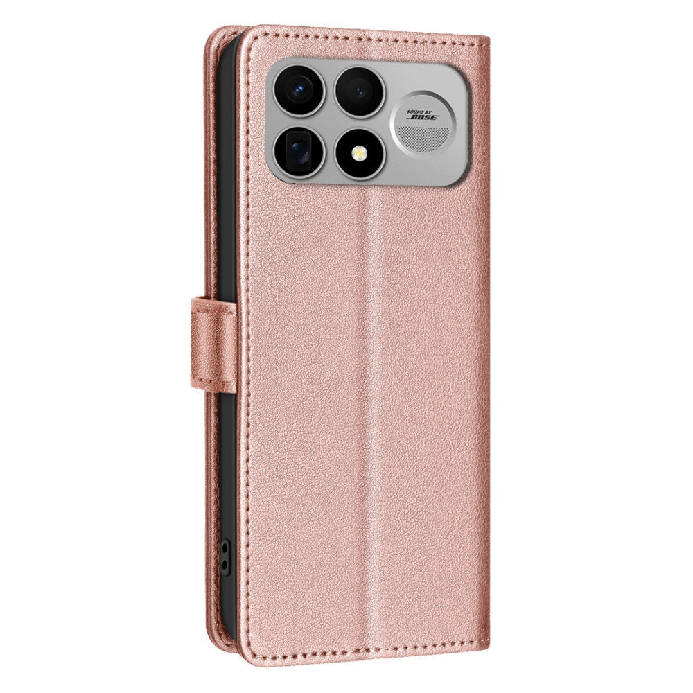 BINFEN knížkové pouzdro na Xiaomi Poco F9 Ultra/F8 Ultra 5G - růžovozlaté