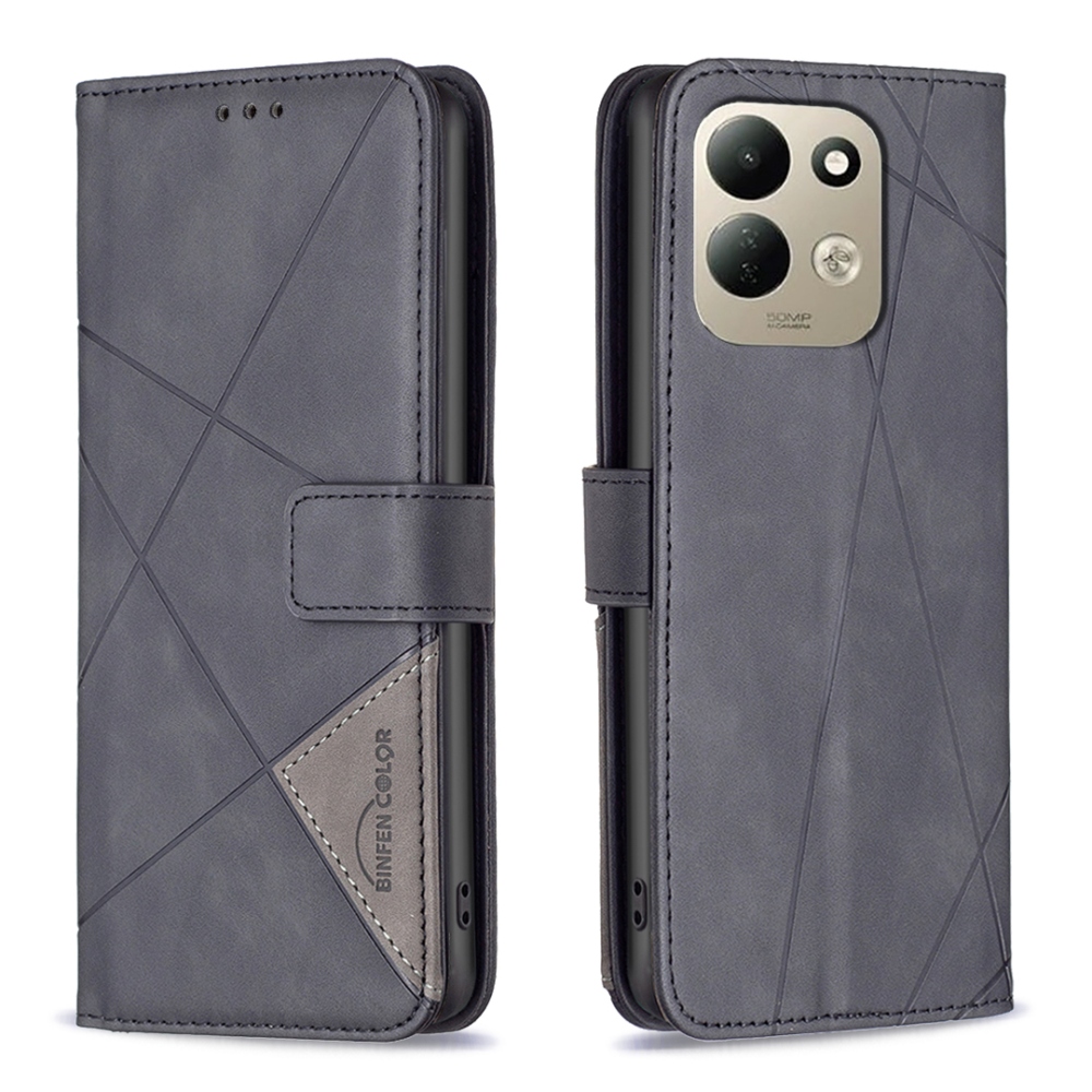 BINFEN knížkové pouzdro na Xiaomi Redmi 17 4G/5G - černé