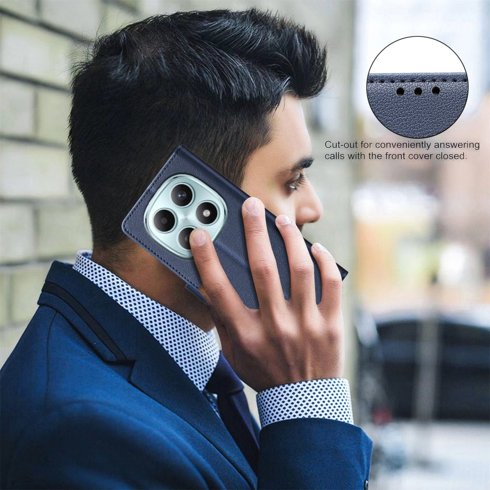 BINFEN knížkové pouzdro na Xiaomi Redmi Note 15 Pro+ 5G - modré