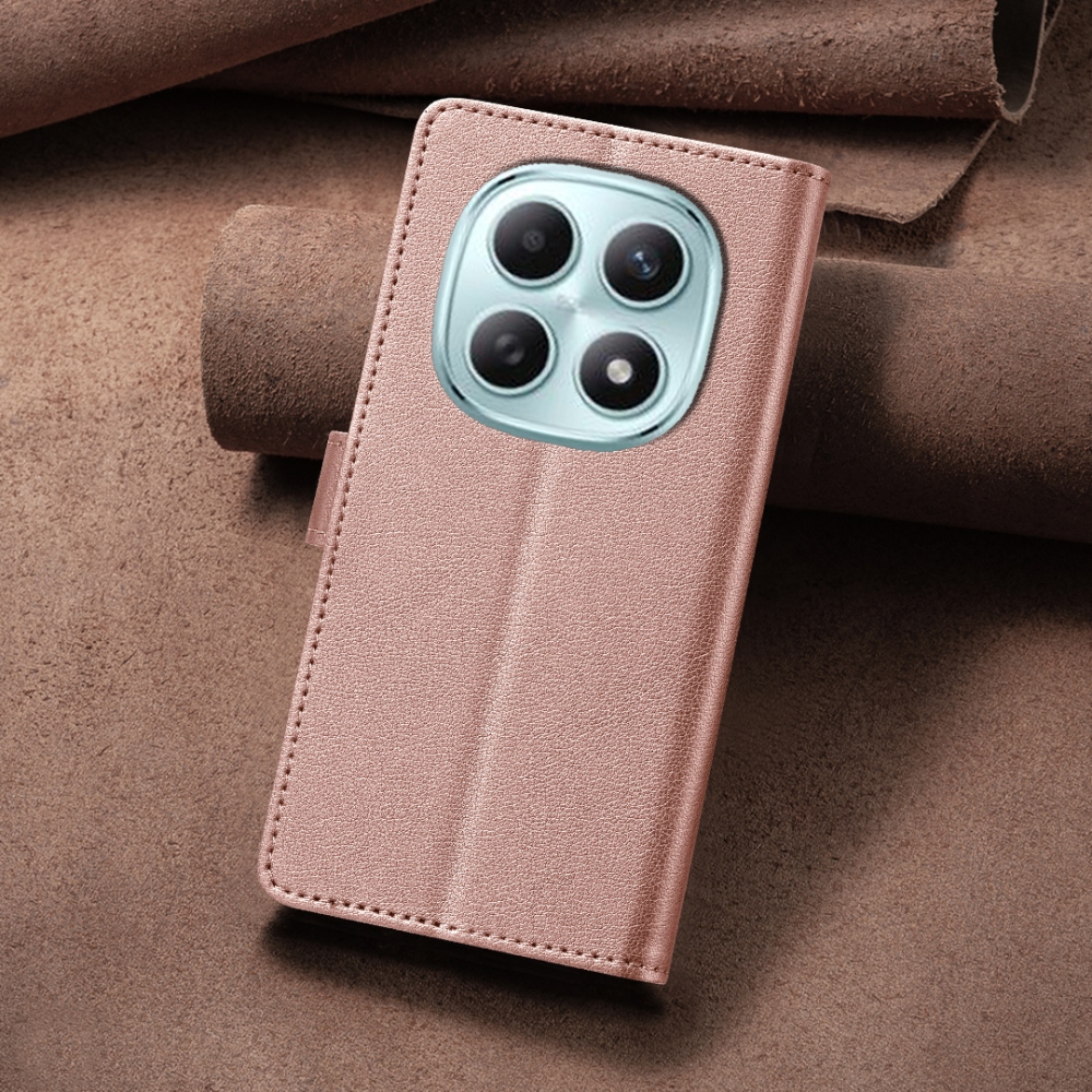 BINFEN knížkové pouzdro na Xiaomi Redmi Note 15 Pro+ 5G - růžovozlaté