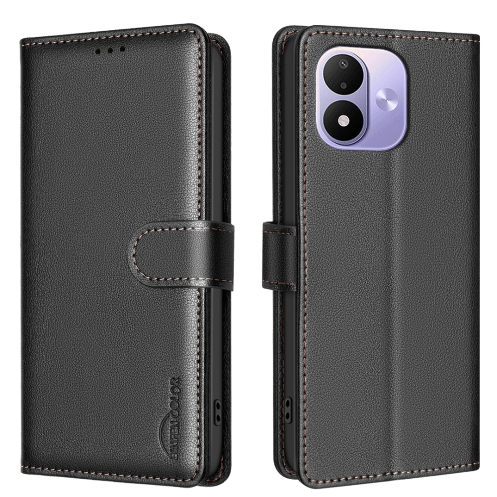 BINFEN knížkové pouzdro na Xiaomi Redmi Note 17 Pro 5G - černé
