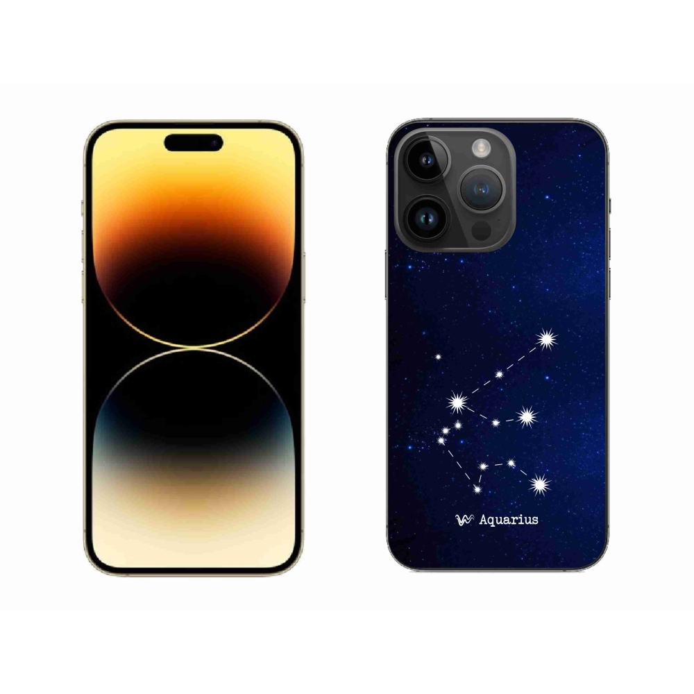 Gelový kryt mmCase na iPhone 14 Pro Max 6.7 - souhvězdí Vodnáře