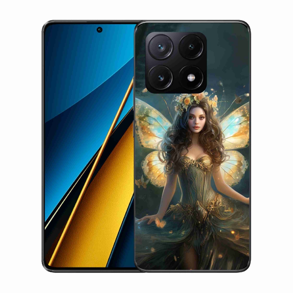 Gelový kryt mmCase na Xiaomi Poco X6 Pro 5G - motýlí žena