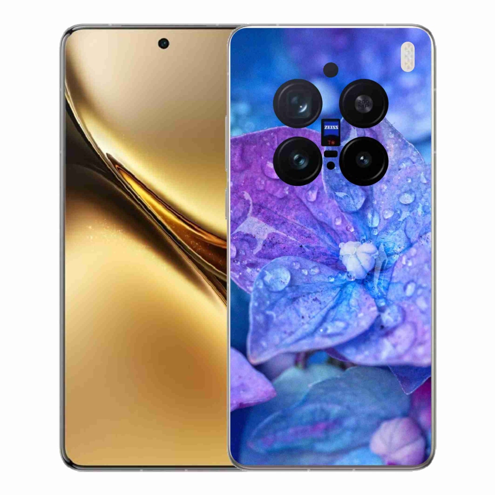 Gelový kryt mmCase na Vivo X200 Pro 5G - fialový květ