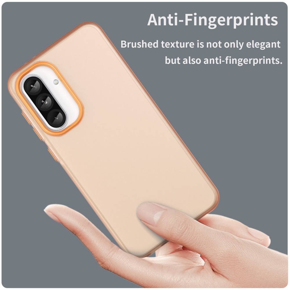 Candys matný gelový obal na Samsung Galaxy A36 5G/A56 5G - oranžový